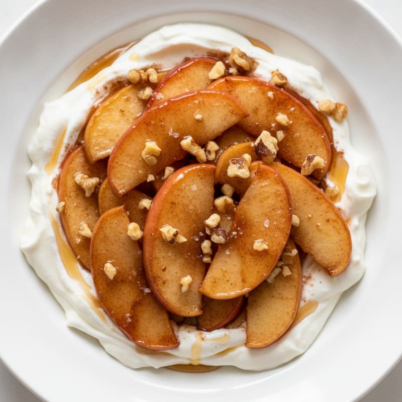 High-Protein Cinnamon Baked Apple Bowl