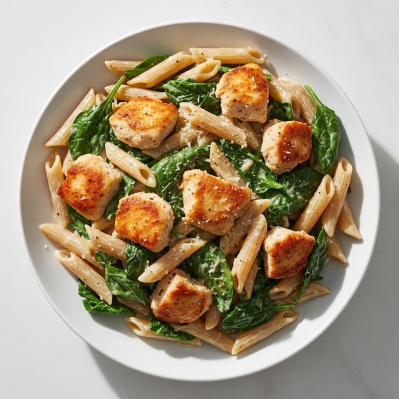 Garlic Parmesan Chicken Alfredo Pasta