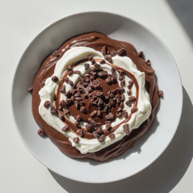 Silky Chocolate Protein Pudding with Greek Yogurt