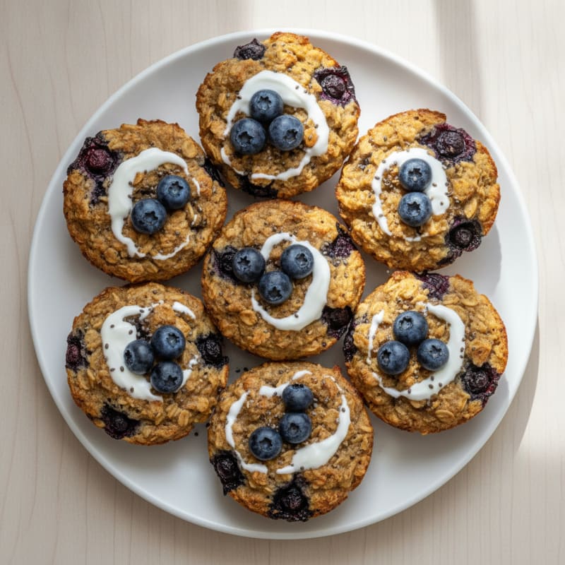 Baked Berry Oatmeal Cups