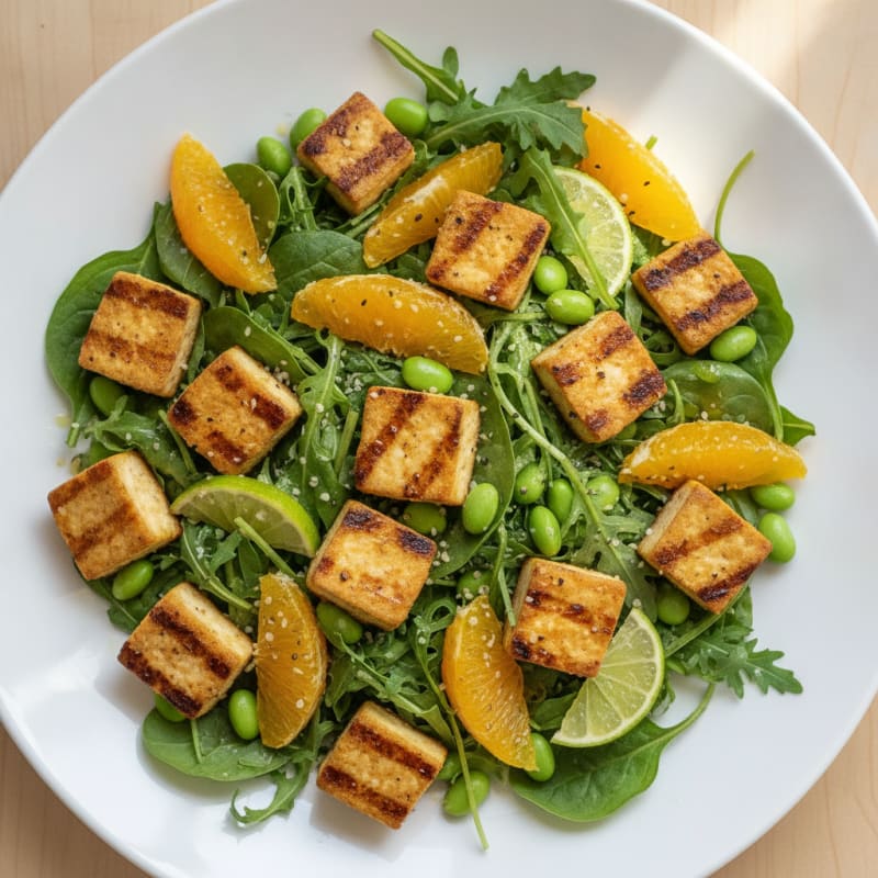 Summer Citrus Salad with Grilled Tofu