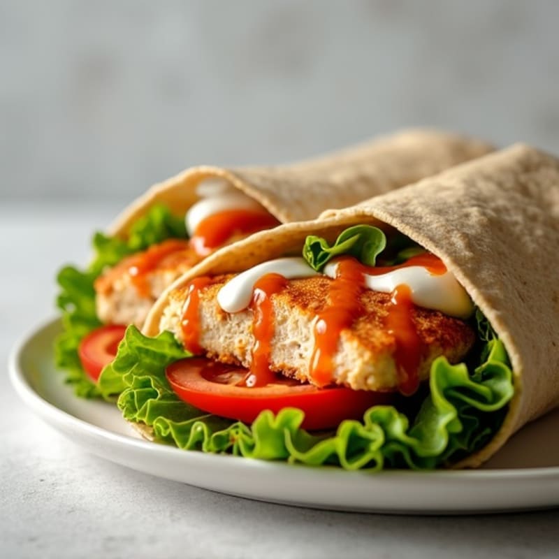 Healthy Buffalo Chicken Wrap