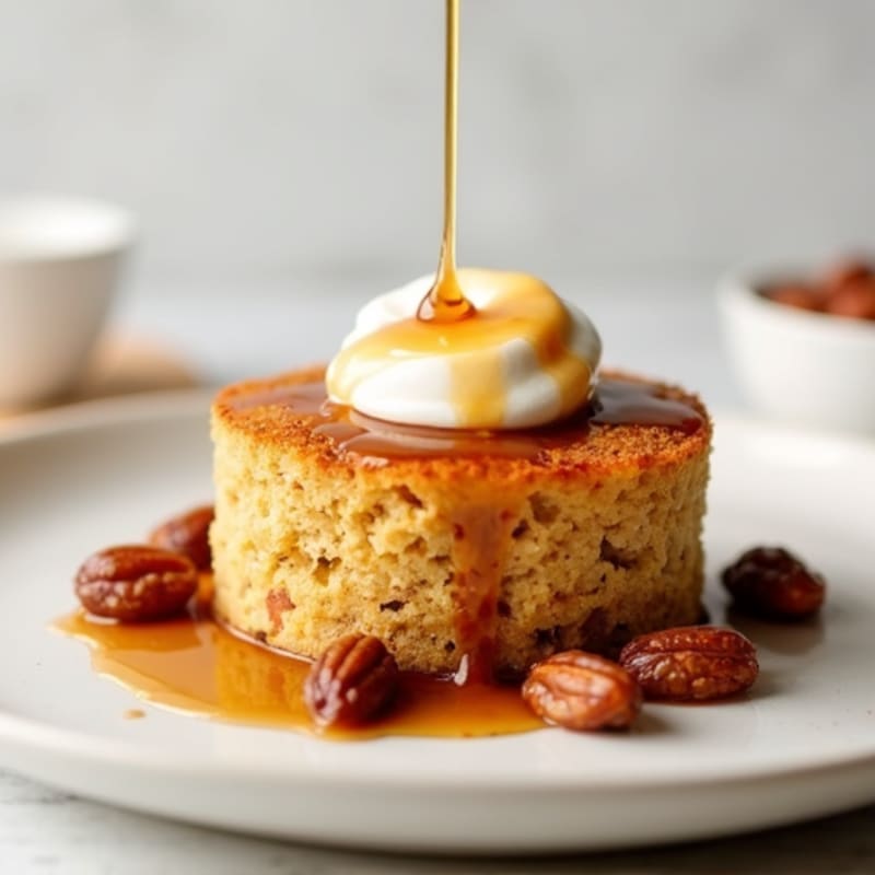 Protein-Packed Date and Almond Cake with Maple Drizzle
