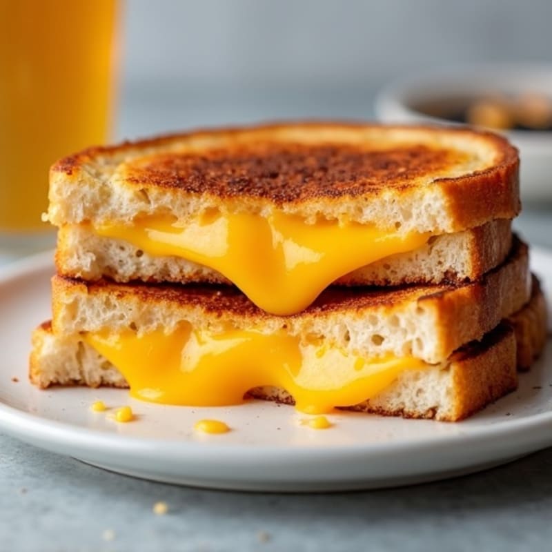 Crispy Three-Cheese Sourdough Melt