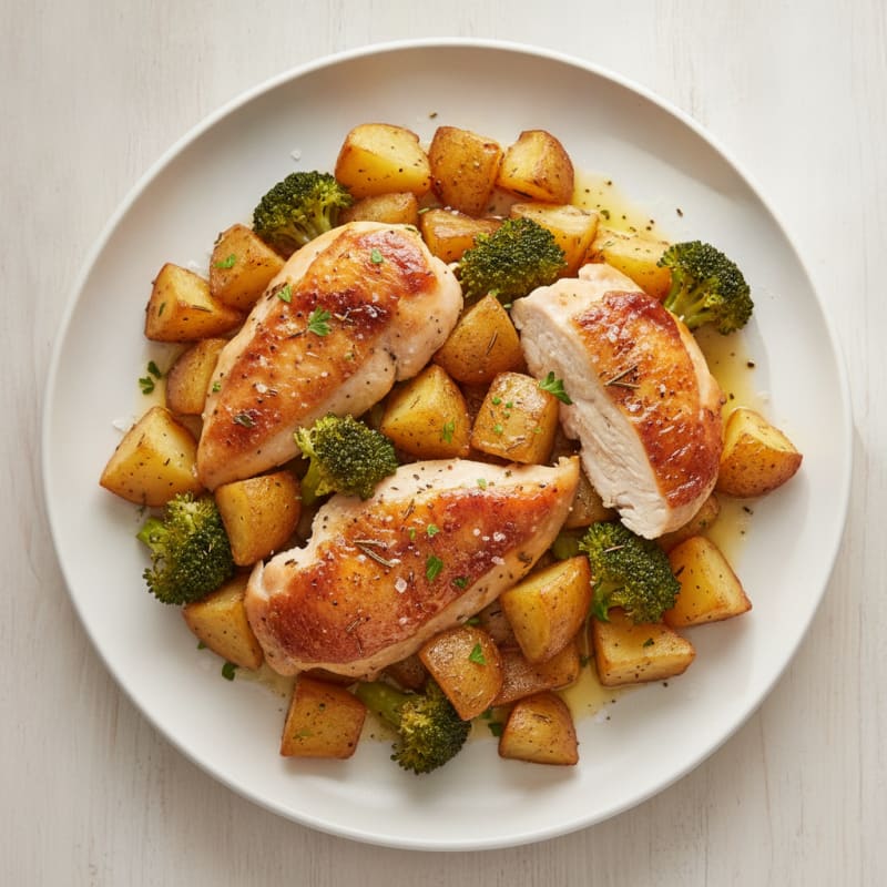 Lemon-Herb Roasted Chicken and Potatoes