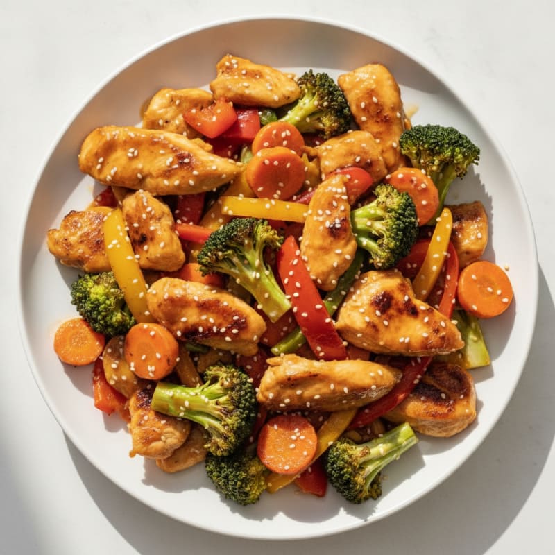 Teriyaki Chicken with Roasted Vegetables
