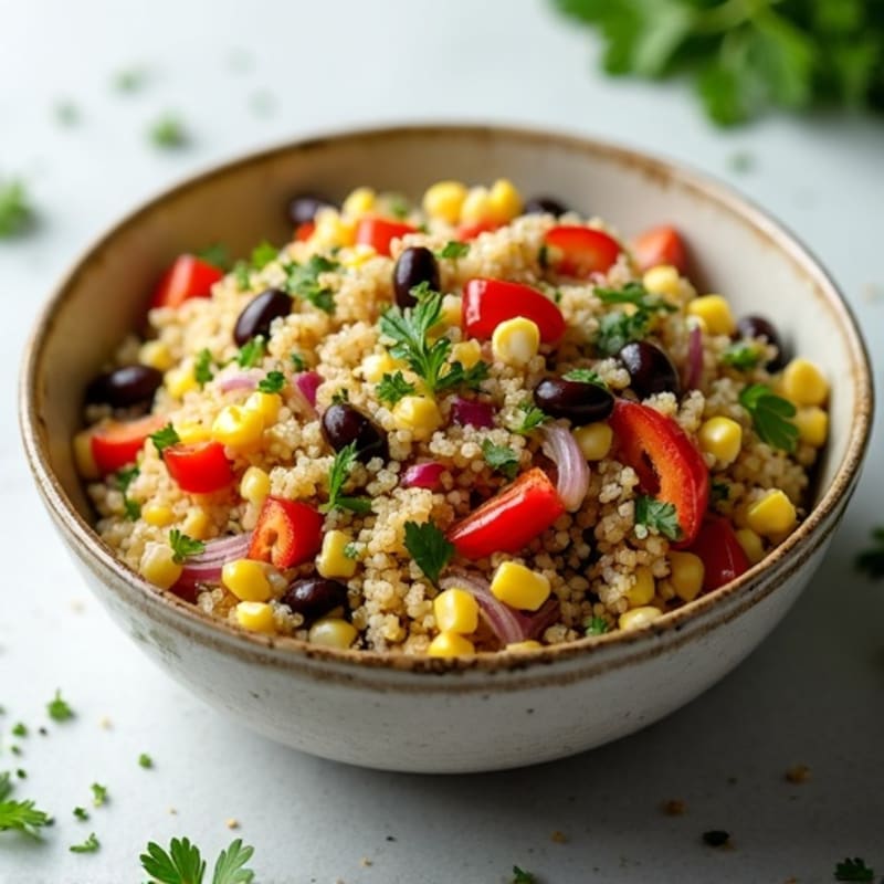 Fresh Quinoa and Black Bean Salad