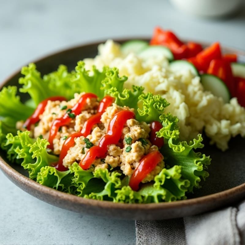 Spicy Sriracha Tuna Lettuce Wrap