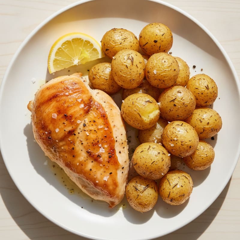 Roasted Chicken and Herb Potatoes