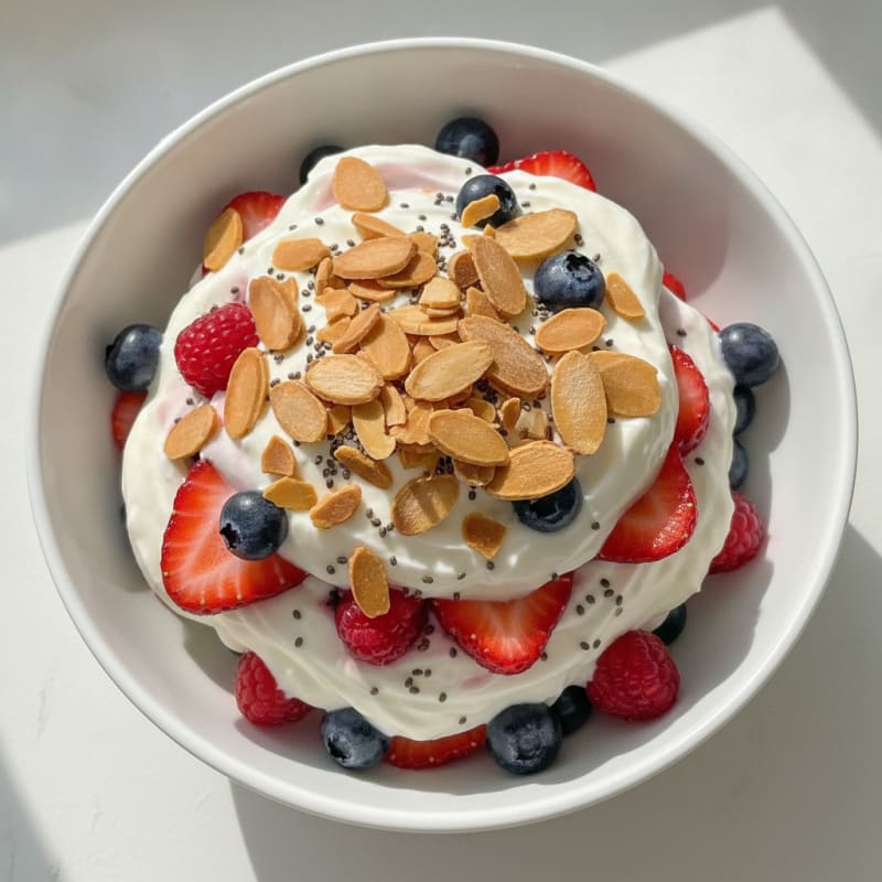 Creamy Greek Yogurt Protein Parfait with Mixed Berries