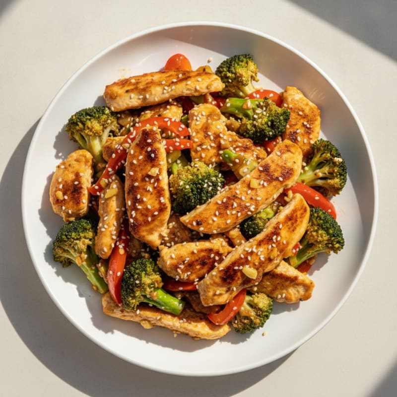 Sesame-Ginger Chicken and Broccoli Stir-Fry