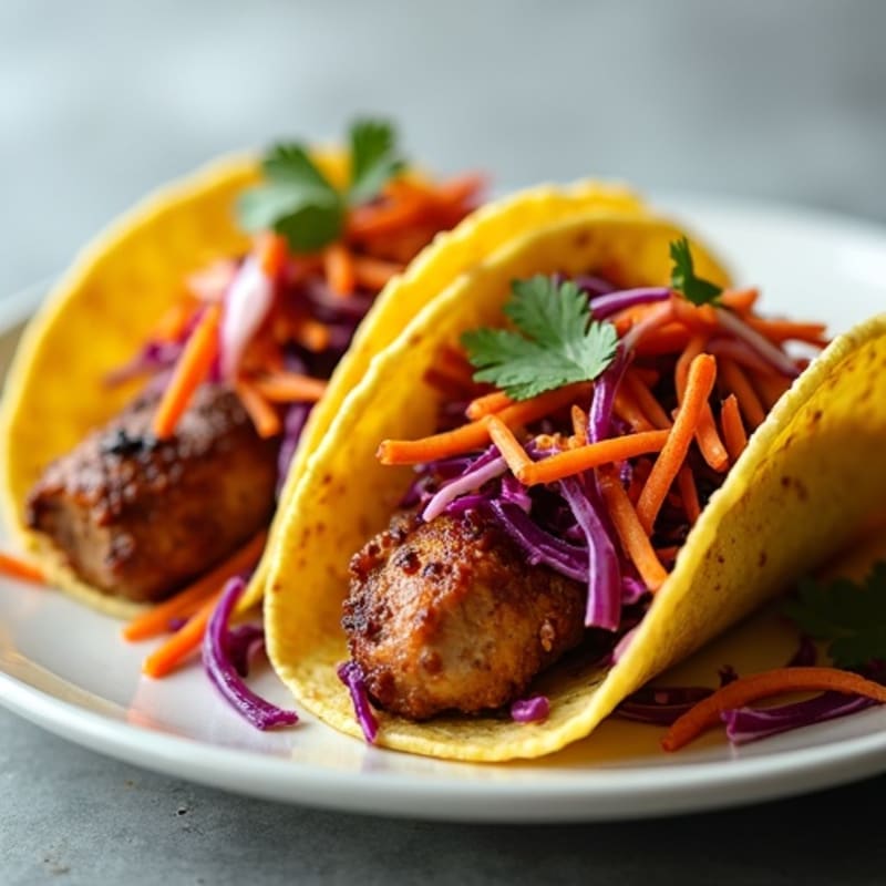 Crispy Slow Cooked Pork Tacos with Fresh Slaw