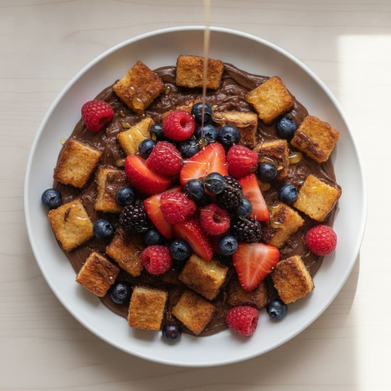 Orgain Chocolate Protein Berry Bowl