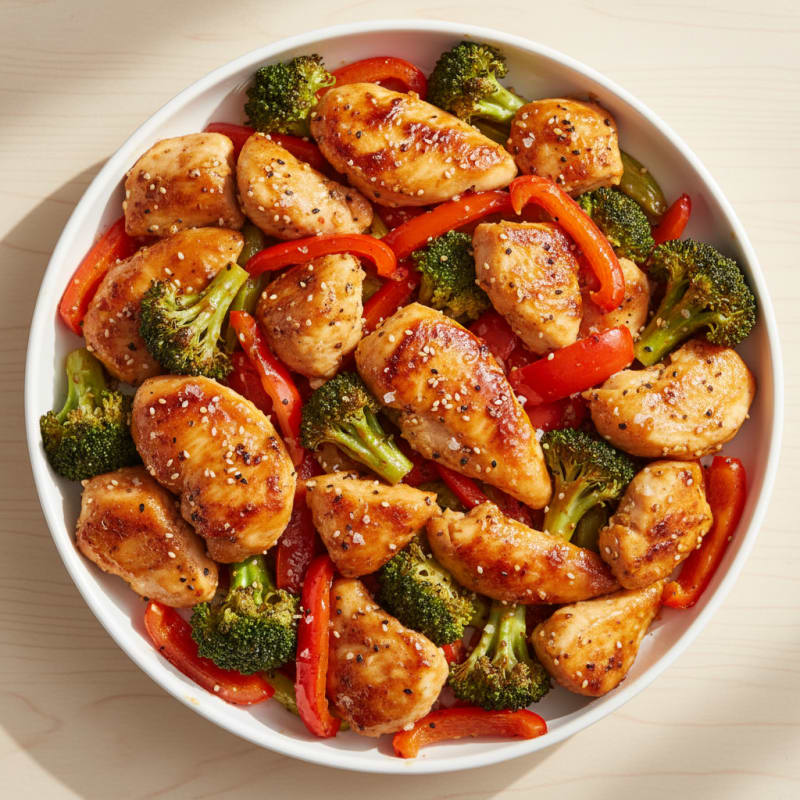 Sheet Pan Honey-Garlic Chicken and Veggies