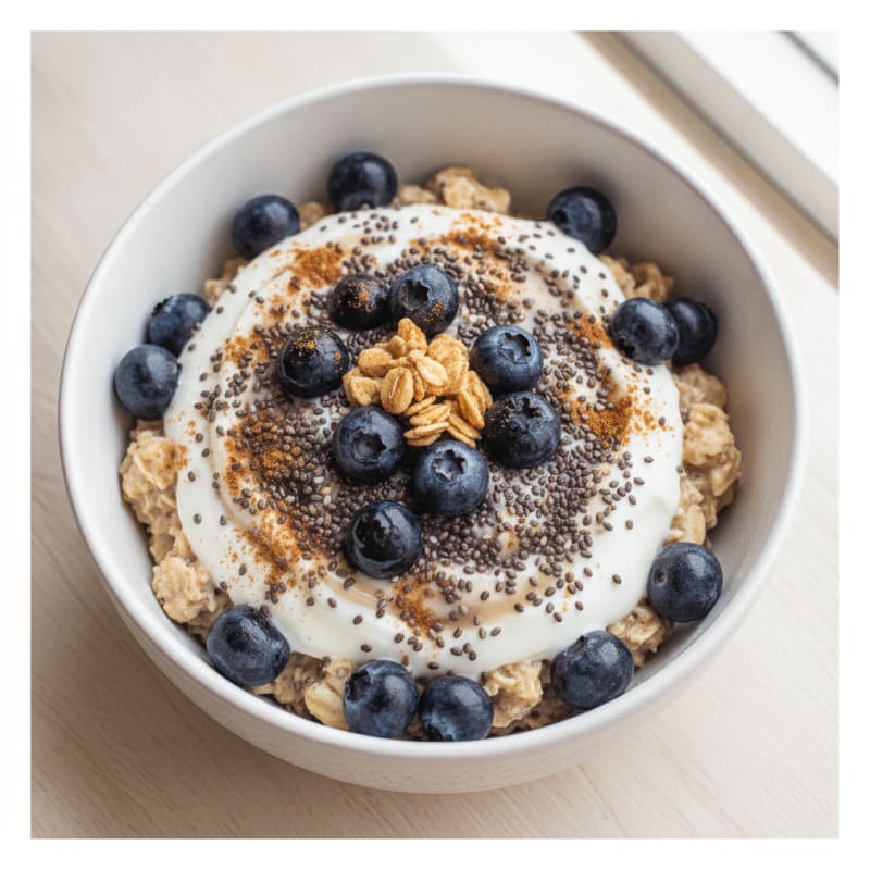 Blueberry Chia Overnight Oats