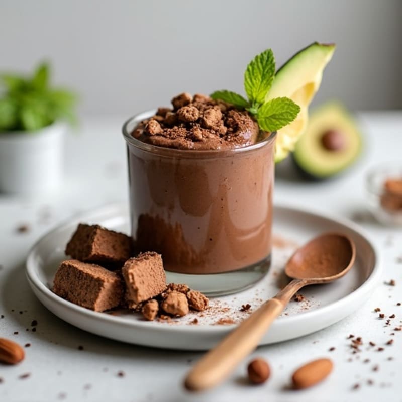 Silky Chocolate Protein Mousse with Chia Seeds