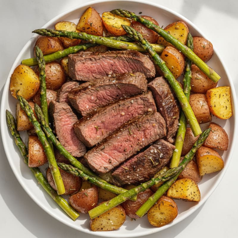 Garlic Herb Steak and Potato Roast