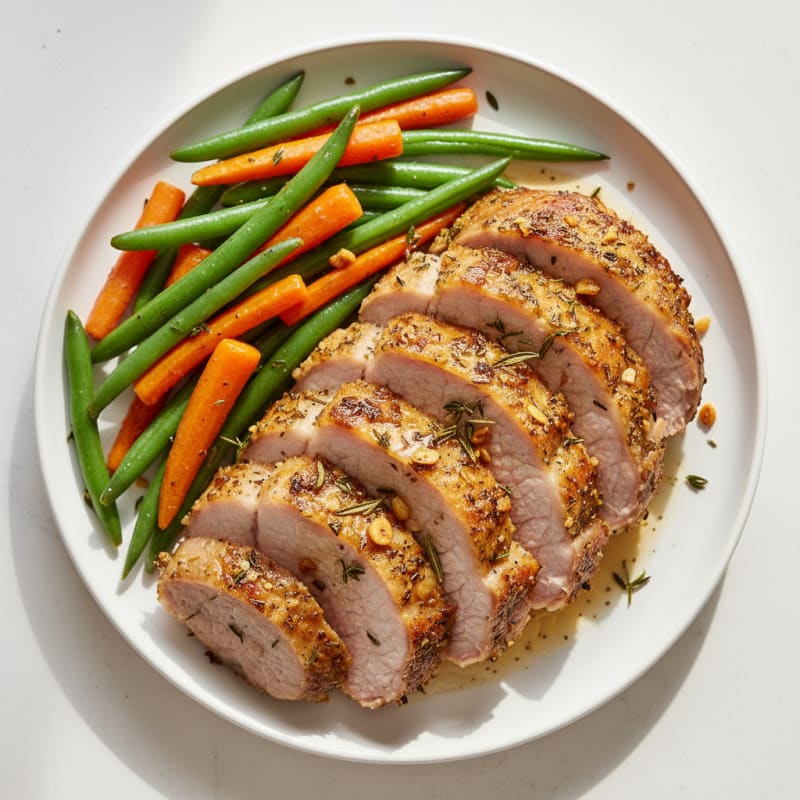 Garlic Herb Roasted Pork Loin