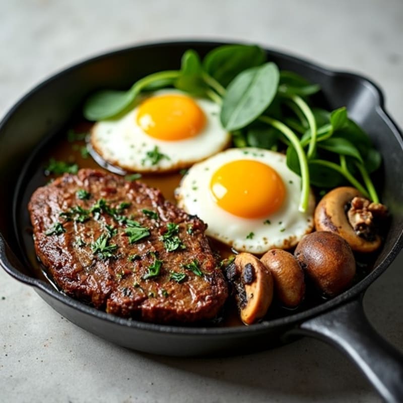 Protein-Packed Steak and Eggs Skillet