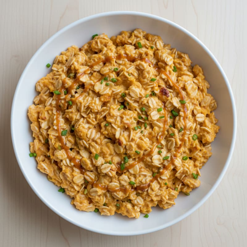 Pumpkin Oat Greek Yogurt Egg White Scramble