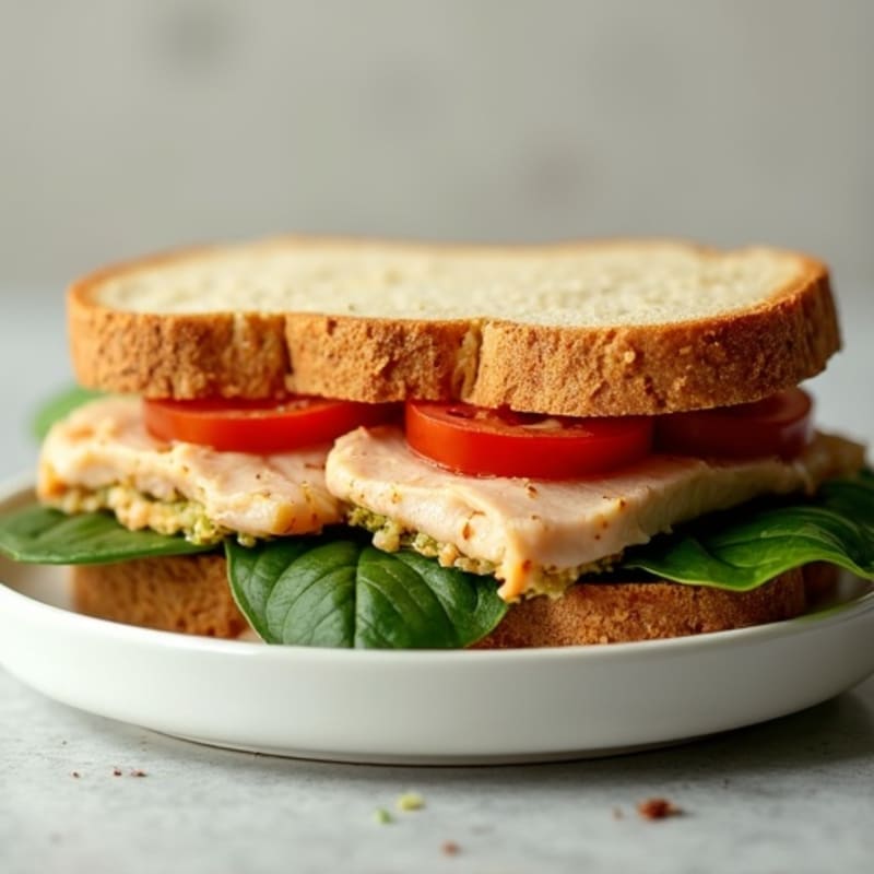 Crispy Turkey Pesto Sandwich
