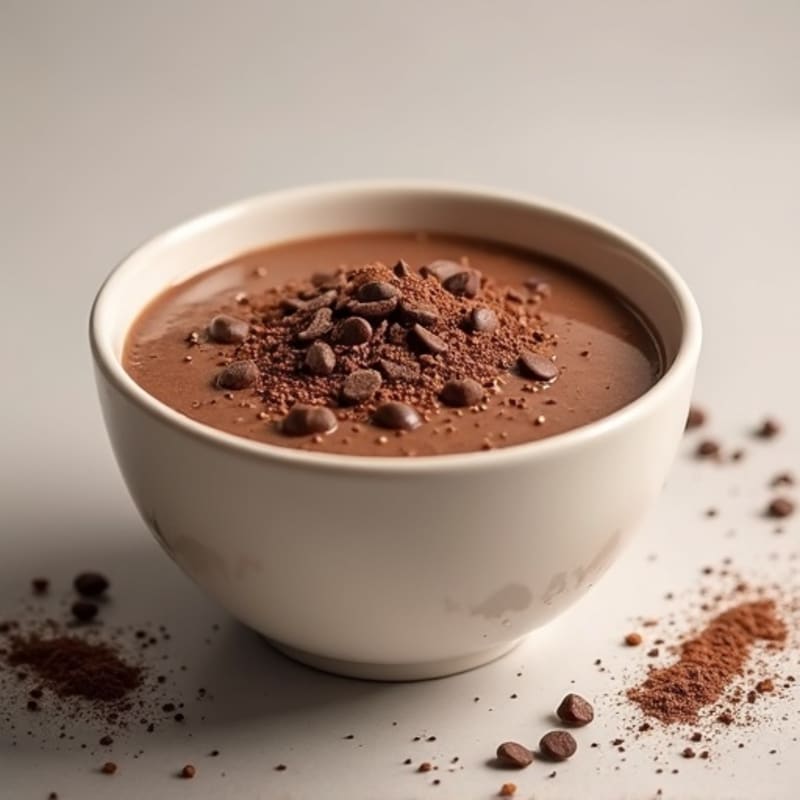 Silky Chocolate Protein Oat Pudding