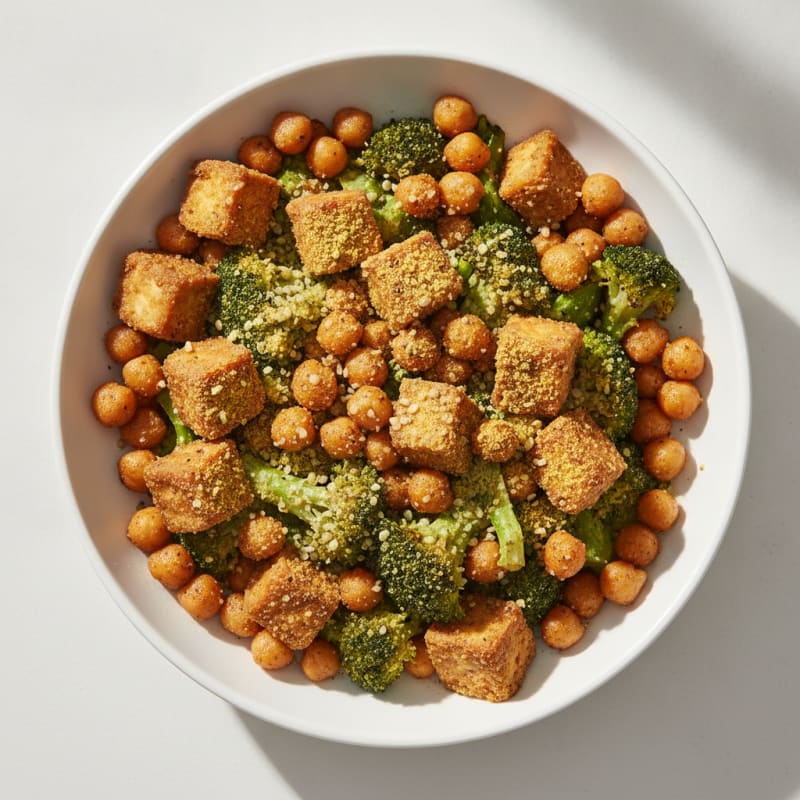 Roasted Vegetable and Chickpea Bowl