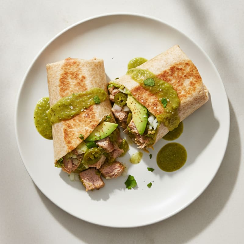 Pork Chile Verde Burrito