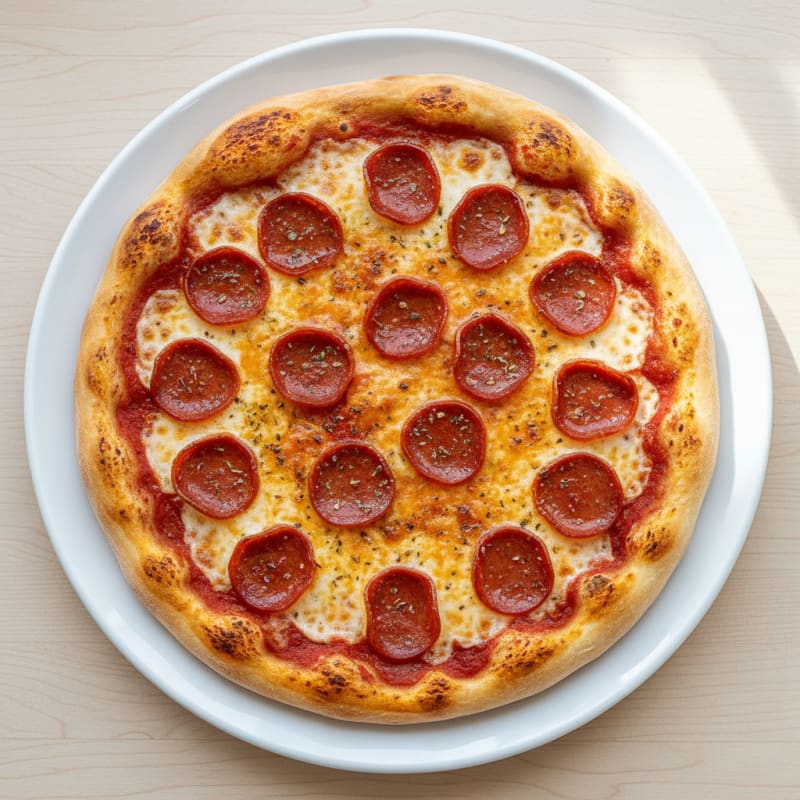 Classic Pepperoni Pizza with Mozzarella