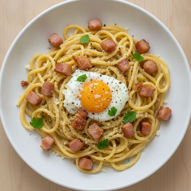 Classic Carbonara with Pancetta and Egg