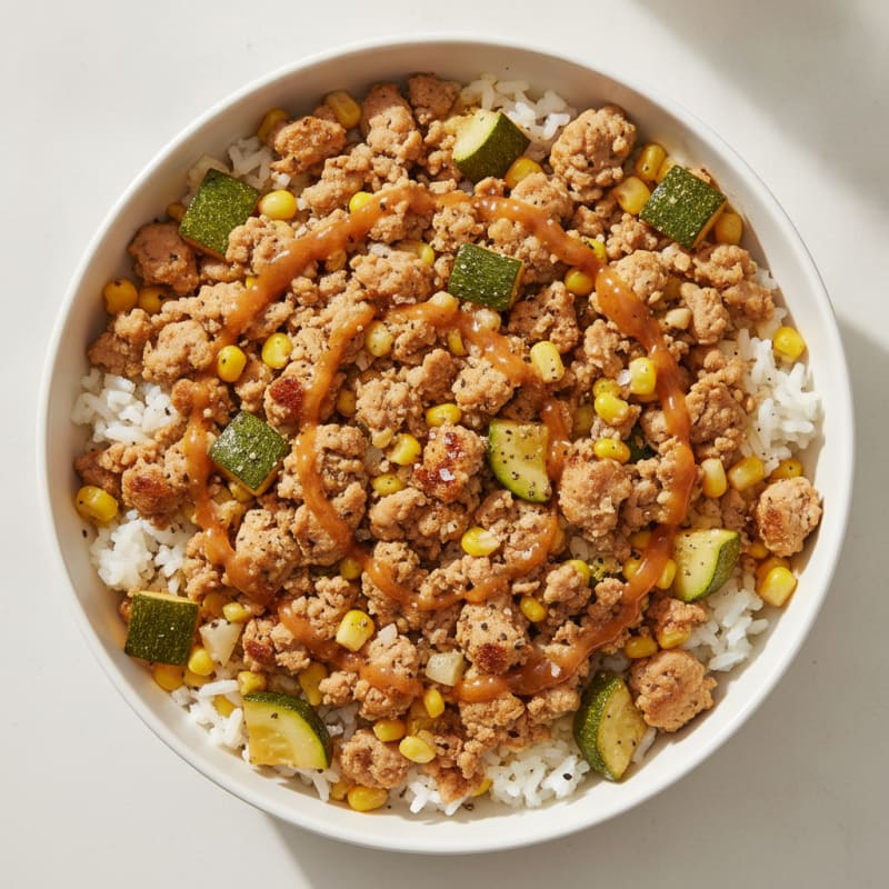 Turkey and Zucchini Rice Bowl