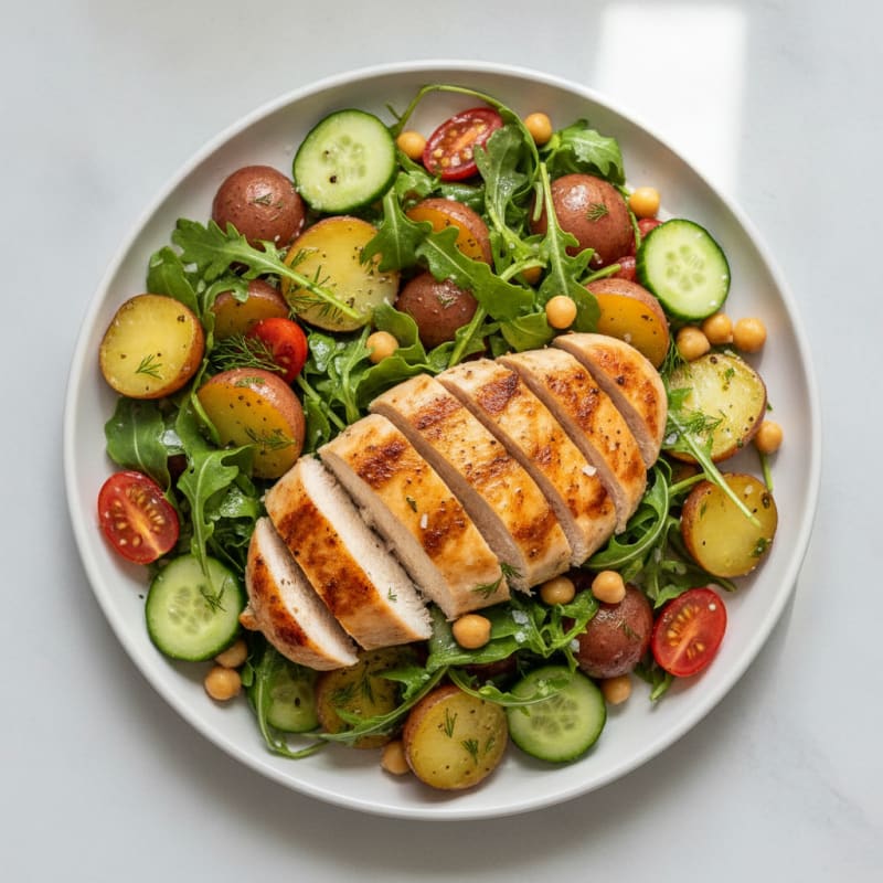 Lemon Herb Chicken and Potato Salad