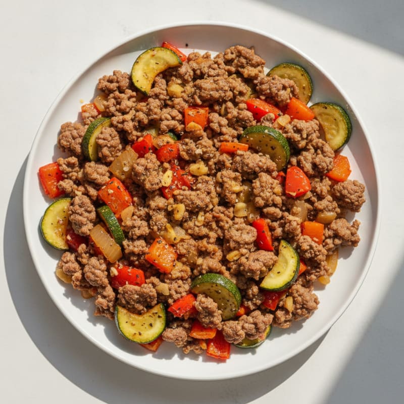 Ground Beef and Vegetable Skillet