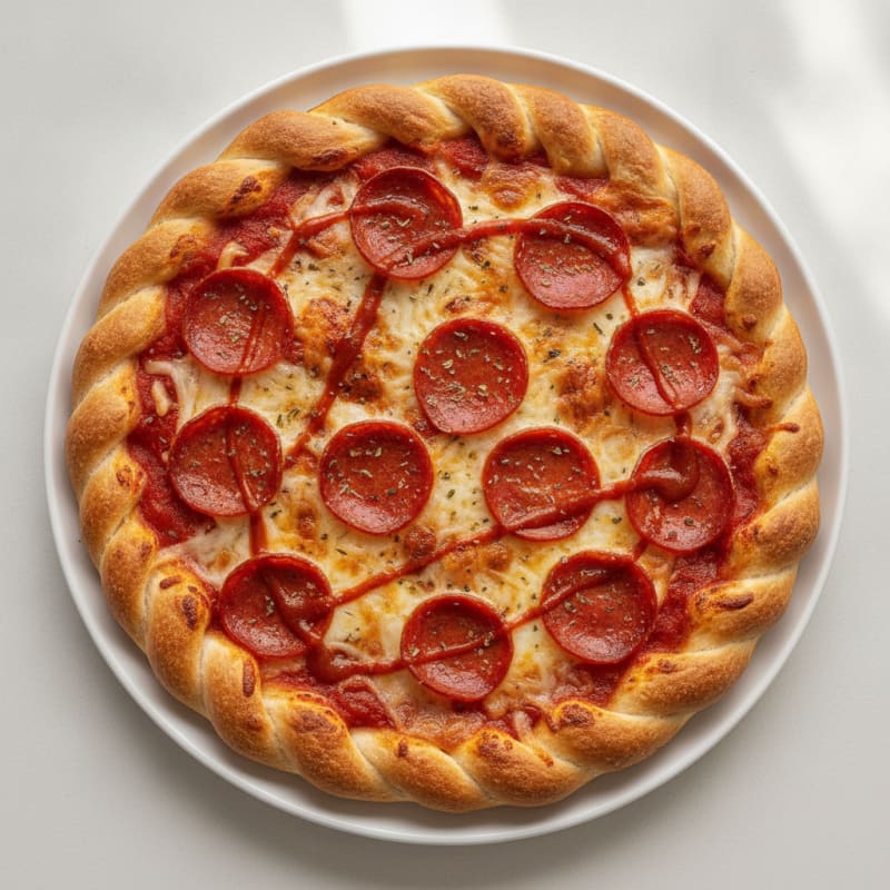 Stuffed Crust Pepperoni Pizza