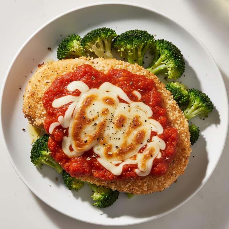Crispy Baked Chicken Parmesan with Zesty Marinara