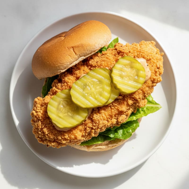 Crispy Buttermilk Air-Fried Chicken Sandwich