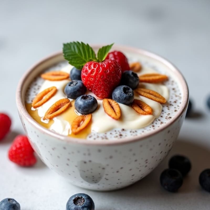 Creamy High-Protein Overnight Chia Pudding