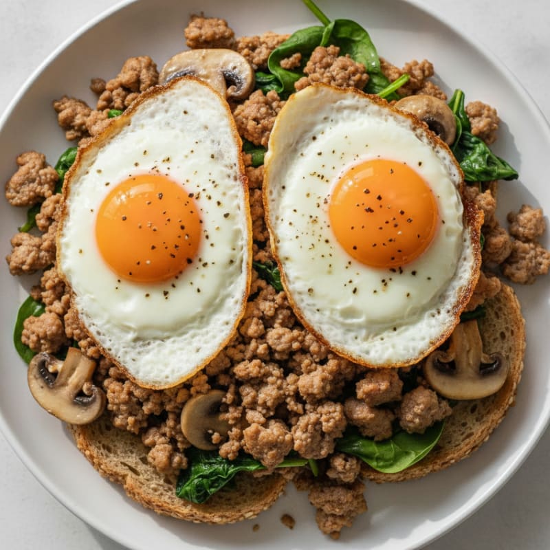 Classic Pan-Seared Over-Medium Eggs