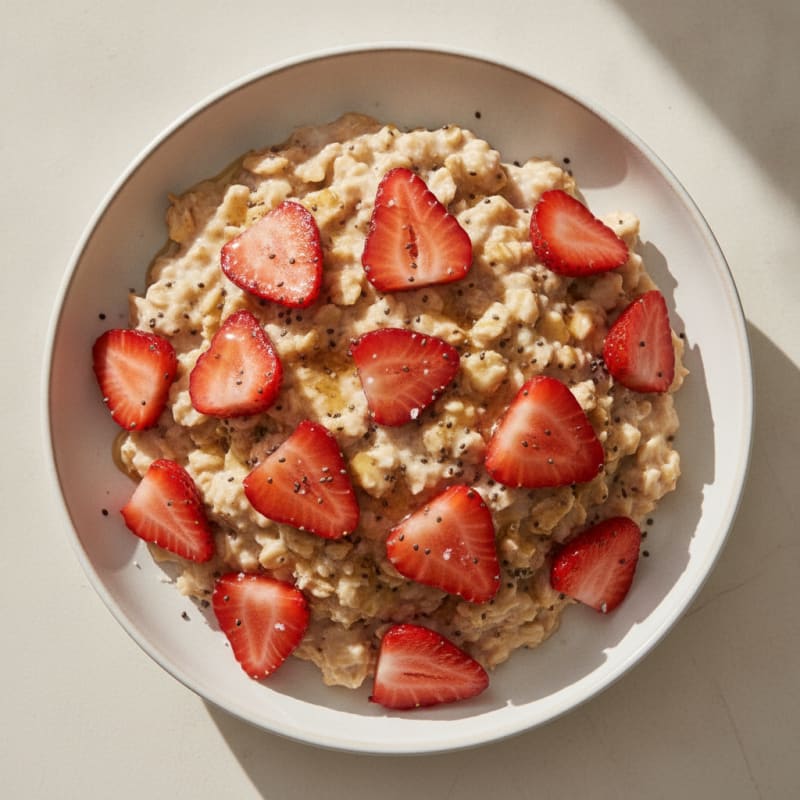 Strawberry Shortcake Overnight Oats