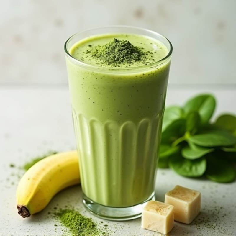 Creamy Matcha Green Tea Protein Smoothie