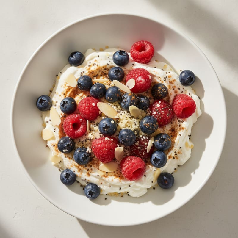 Mixed Berry Greek Yogurt Bowl