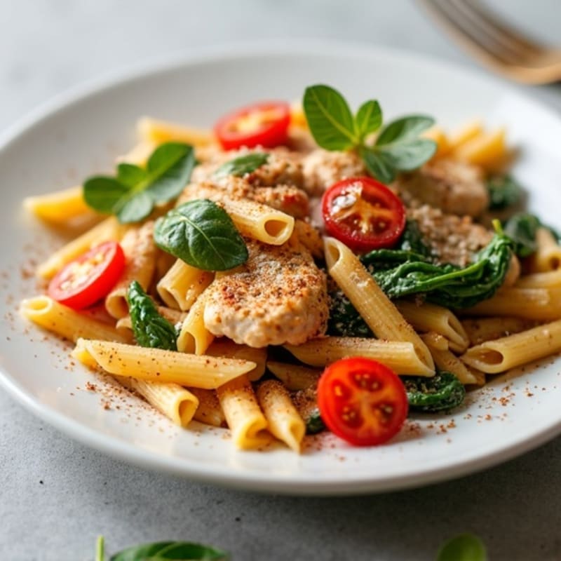 Healthy Creamy Spicy Cajun Chicken Pasta