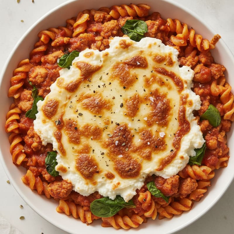Classic Baked Ziti with Ricotta