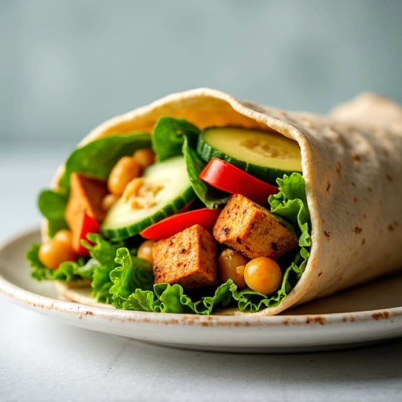 Fresh Veggie Hummus Wrap