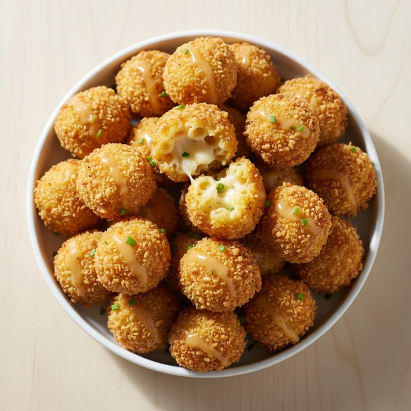 Golden Macaroni and Cheese Bites