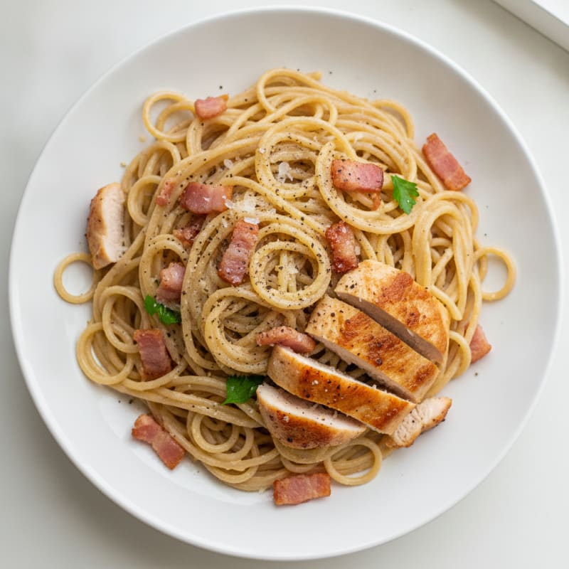 Classic Carbonara with Crispy Pancetta