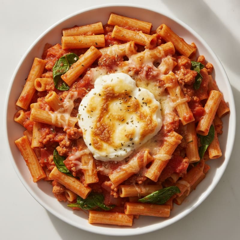 Classic Baked Ziti with Ricotta