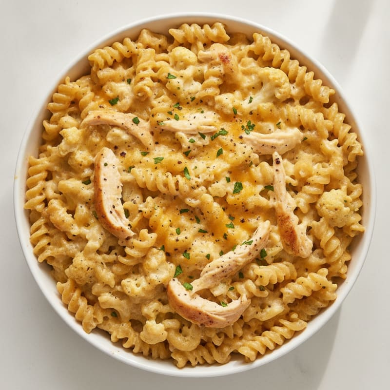 High-Protein Baked Chickpea Mac and Cheese
