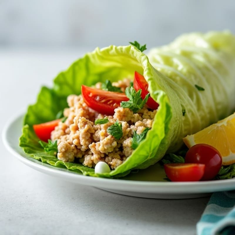 Creamy Avocado Turkey Lettuce Wrap