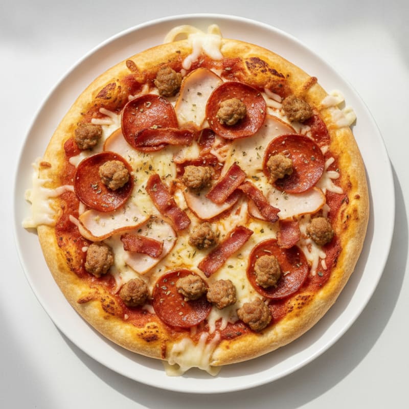 Stuffed Crust Meat Lovers Pizza